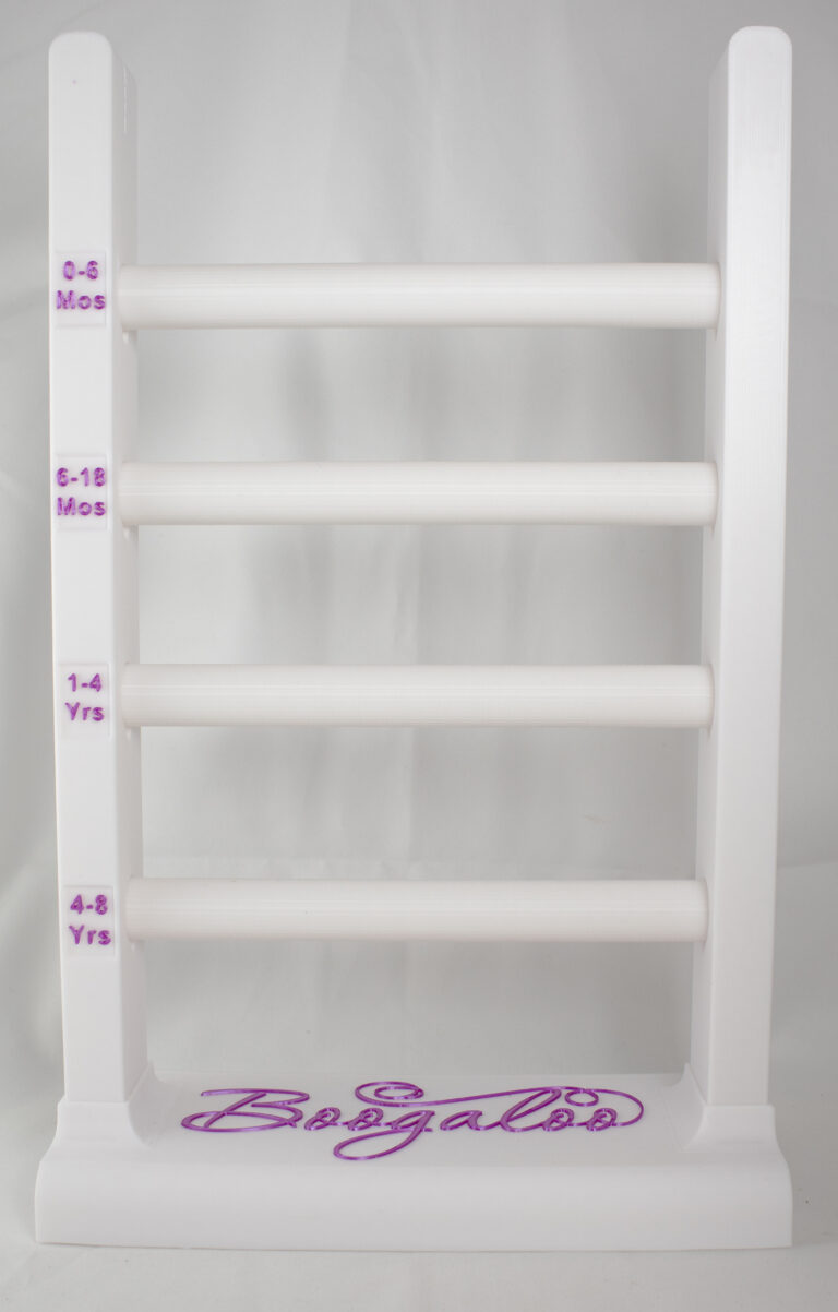 New White Stand w/ Removable Rungs